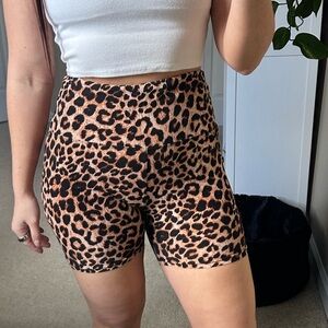 Leopard Print Women's Shorts